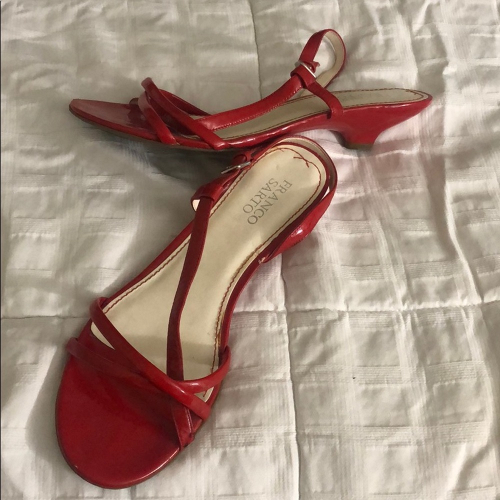 Franco Sarto Red kitten heels